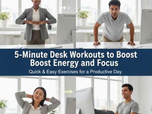 5-Minute Desk Workouts to Boost Energy and Focus